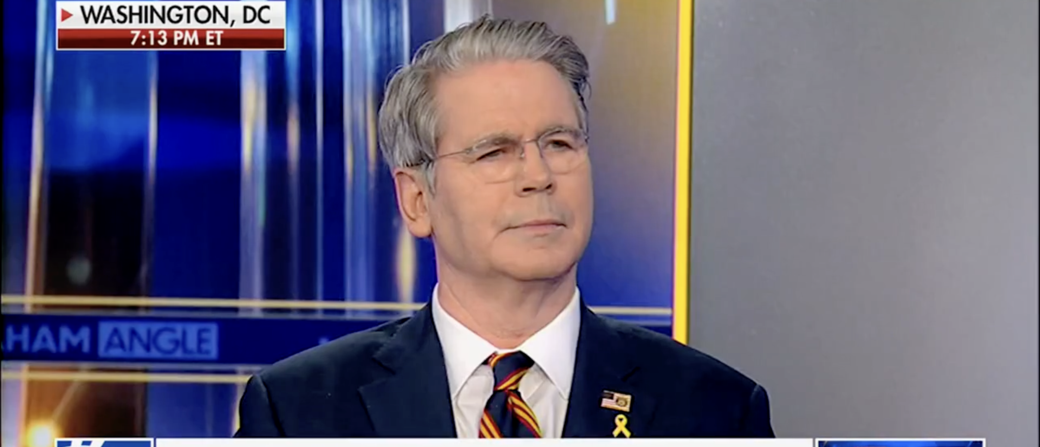 Scott Bessent on "The Ingraham Angle" discussing Russia-Ukraine [Screenshot/Fox News/"The Ingraham Angle"]